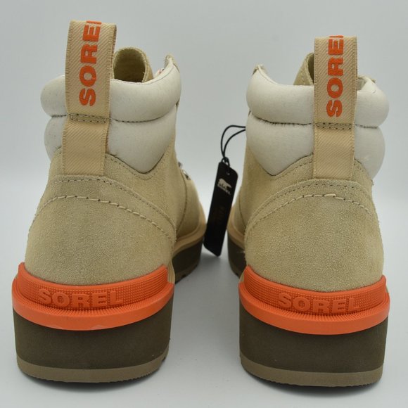 Sorel Hi-Line Waterproof Suede Hiking Boots Ceramic/Major (Tan & Orange), Sz. 10 - Picture 6 of 13
